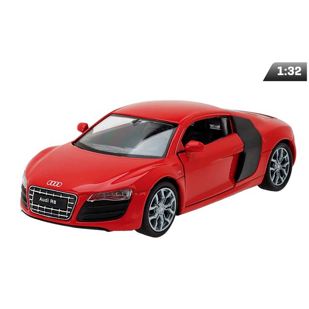 Audi R8 Coupé V10 2009 modellautó – 1:32, piros