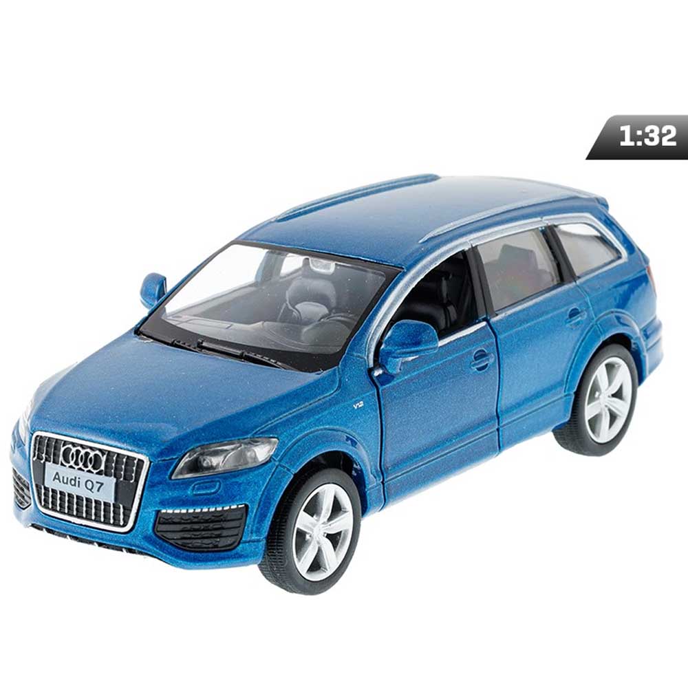 Audi Q7 V12 modellautó 1:32 – kék