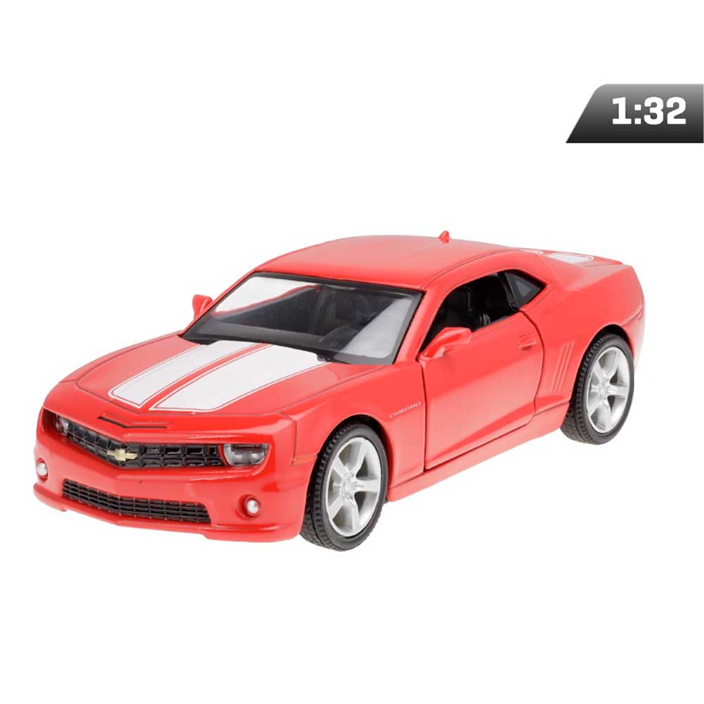 Chevrolet Camaro modellautó – 1:32, piros