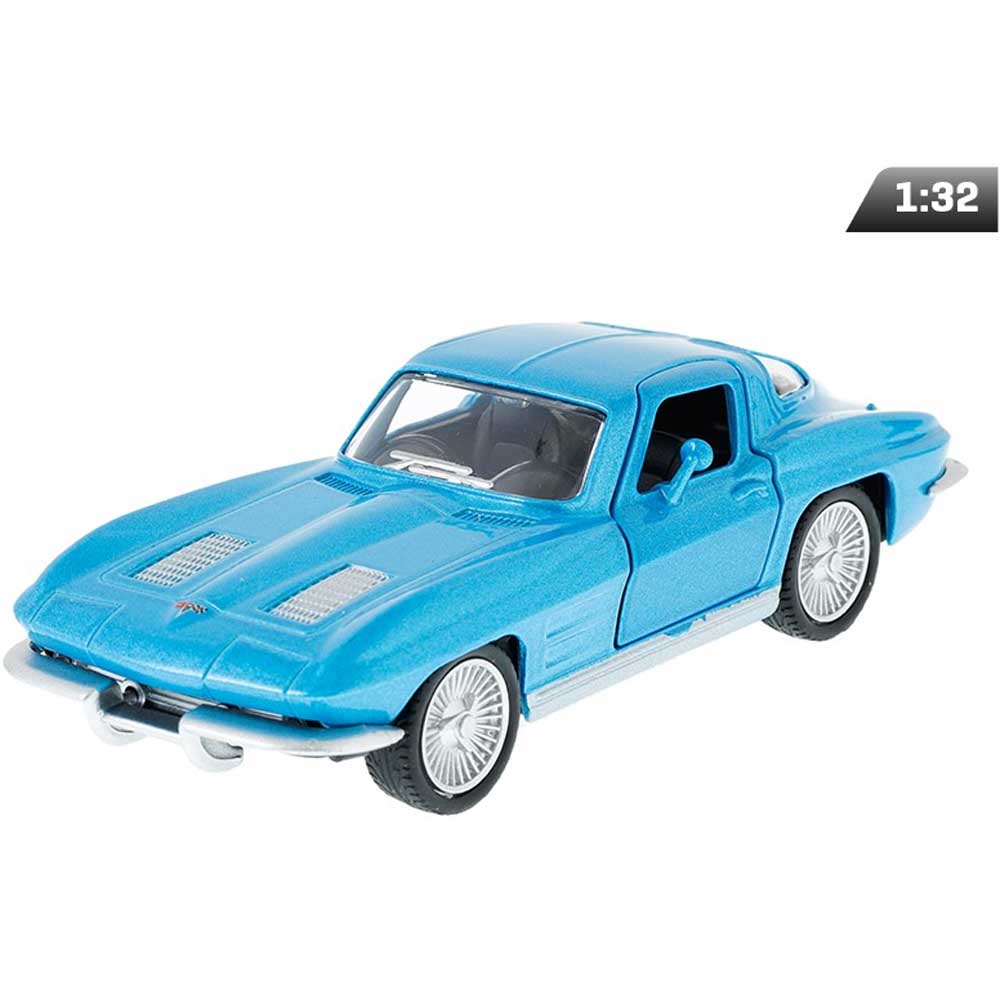 Chevrolet Corvette Stingray Split Window 1963 modellautó 1:32 – kék