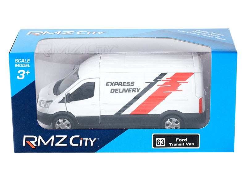 1:43 as modell RMZ Ford Transit Van 2018 fehér – kép 4