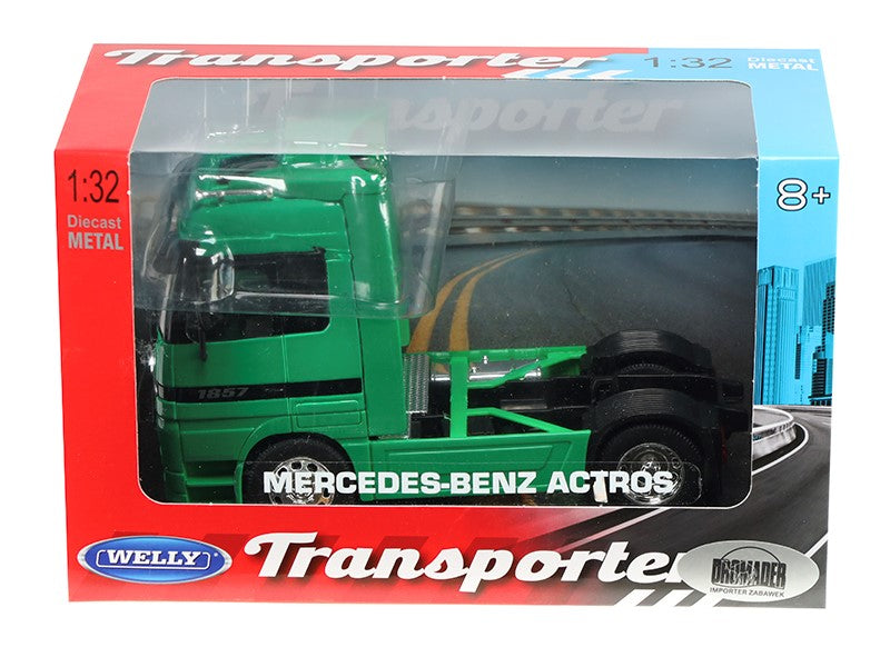 1:32 es modell MERCEDES BENZ ACTROS zöld traktor – kép 4