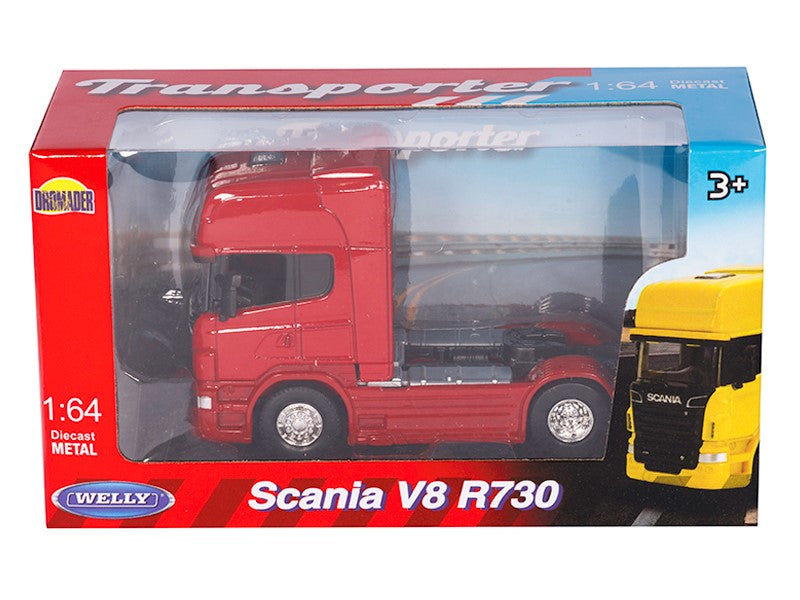 1:64 es modell SCANIA V8 R730 traktor piros C00801SVCC – kép 4