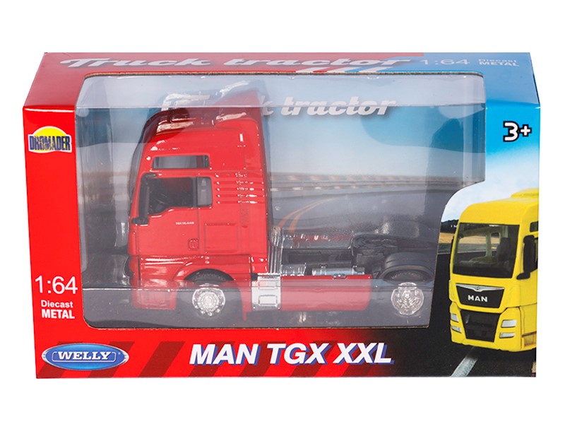 1:64 es modell MAN TGX XXL traktor piros C00800MTCC – kép 4