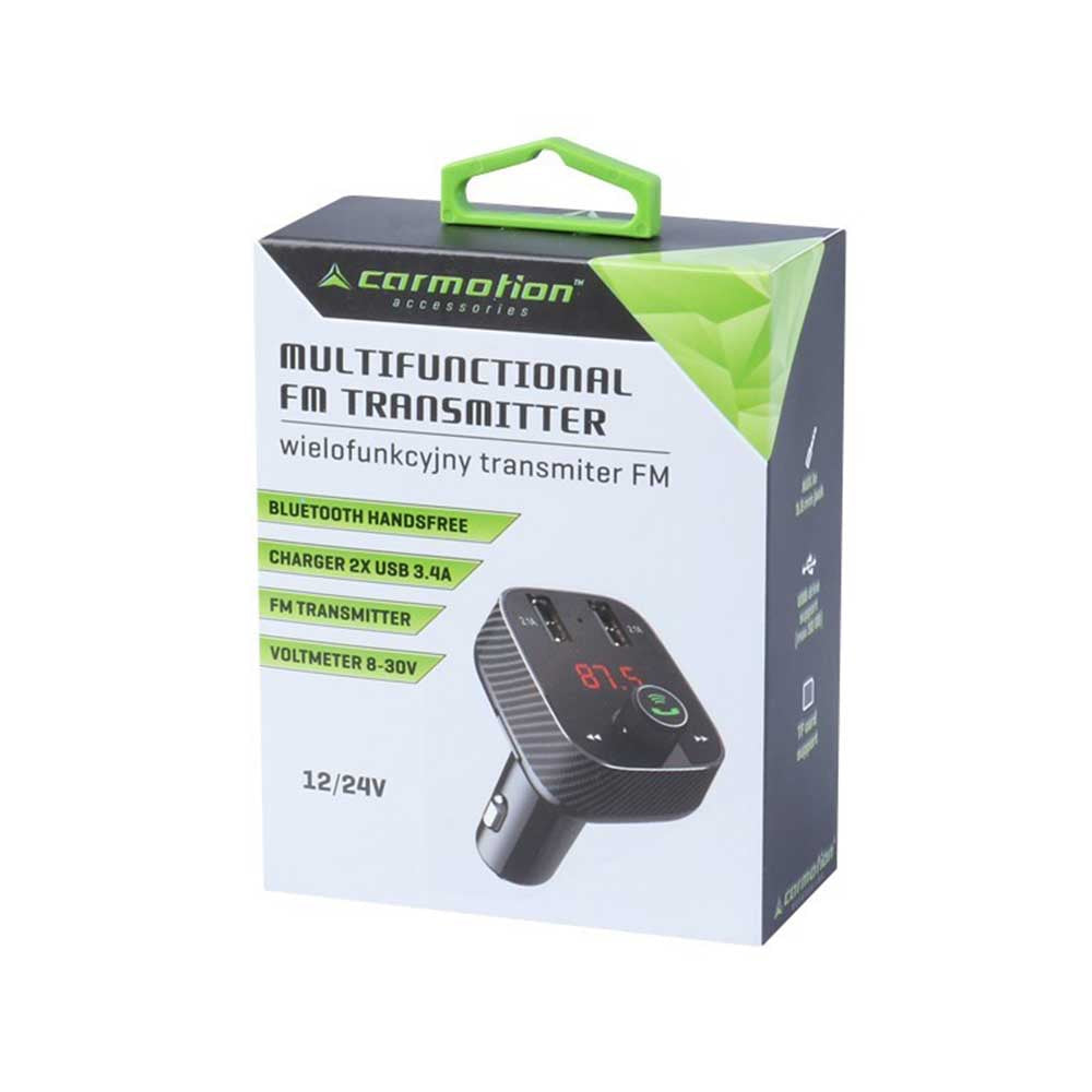 Bluetooth FM transzmitter és töltő szivargyújtós