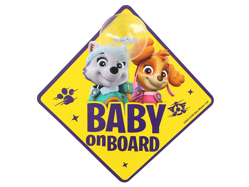 Baby On Board tányér, Mancs őrjárat lányok