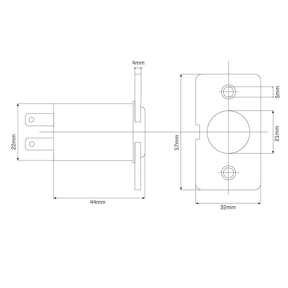 12V elektromos euro aljzat