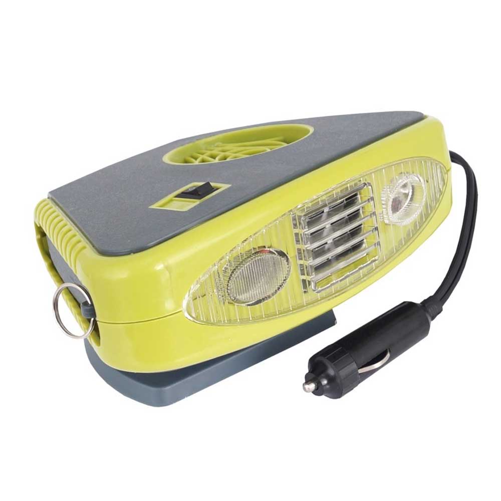 Autós fűtőventilátor 12V 150W lámpával