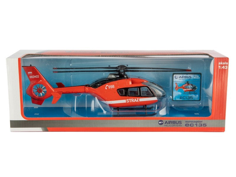 1:43 as modell EC 135 Guard helikopter piros – kép 3