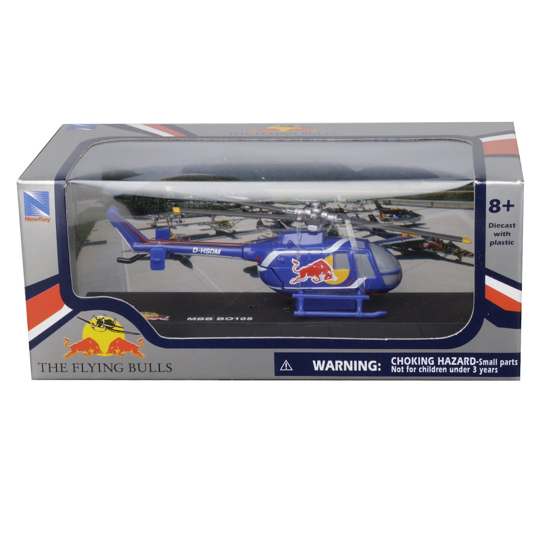 1:90 es modell LPR Helikopter MBB BO 105   THE FLYING BULLS 2023 – kép 4