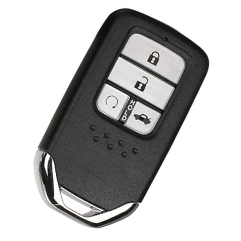 Fekete színű, 4 gombos Honda távirányítós kulcs, kulcsház.
