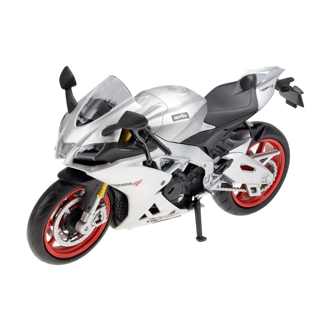 1:12 RMZ HOBBY Aprilla RSV4 RR 2020 Regular ezüst modell – kép 2