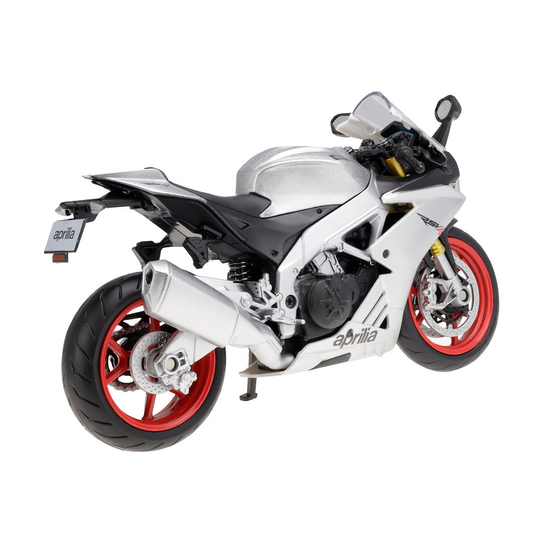 1:12 RMZ HOBBY Aprilla RSV4 RR 2020 Regular ezüst modell – kép 3