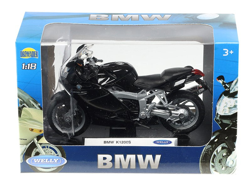 1:18 as modell BMW K1200S fekete – kép 4