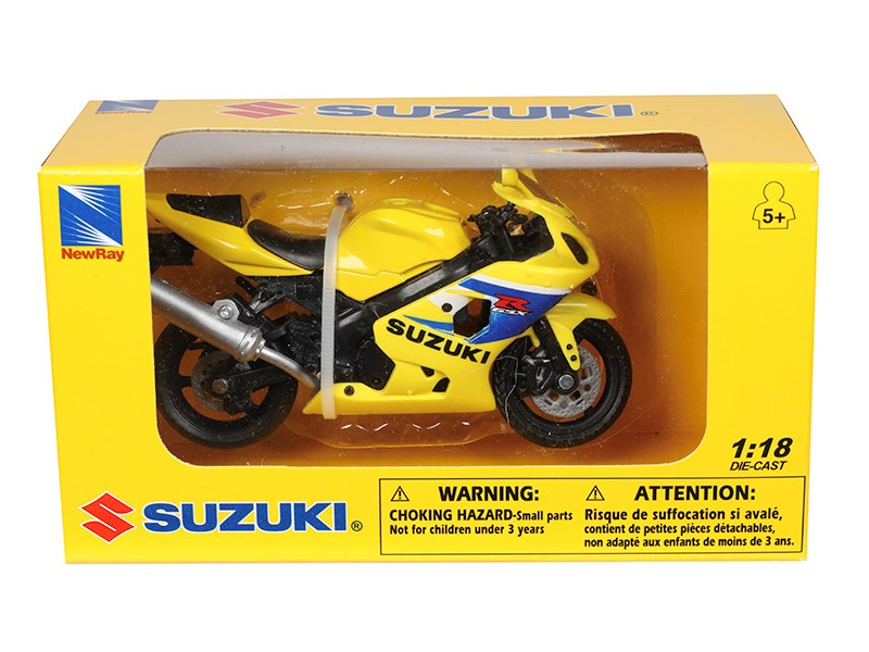 1:18 as modell SUZUKI GSX R600 sárga M05604BZ – kép 4