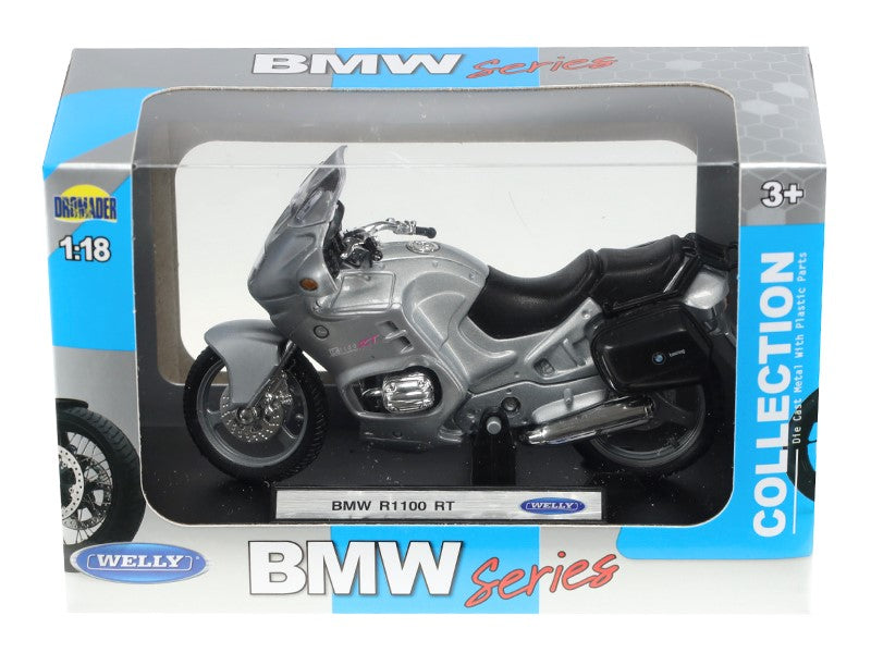 1:18 as modell BMW R1100 RT ezüst színű – kép 4
