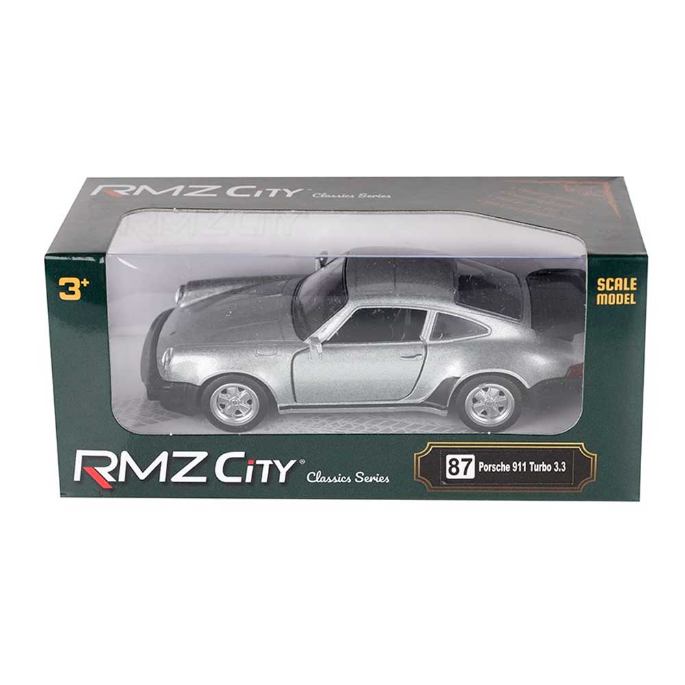 Porsche 911 Turbo 3.3 modellautó 1:32 – RMZ, ezüst