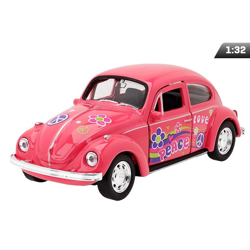 Volkswagen The Beetle modellautó 1:34 – rózsaszín