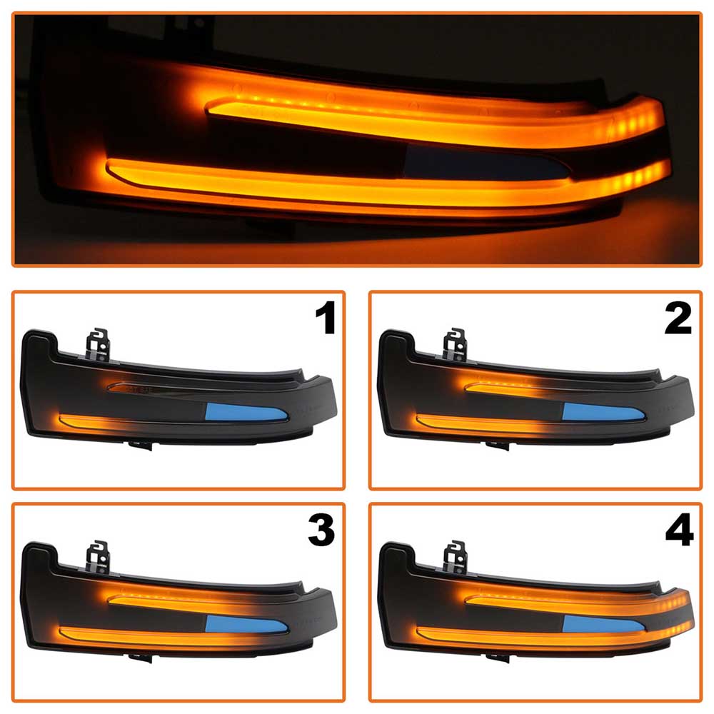 Mercedes B W246 futófényes LED tükör indexlámpa szett 2011-2019