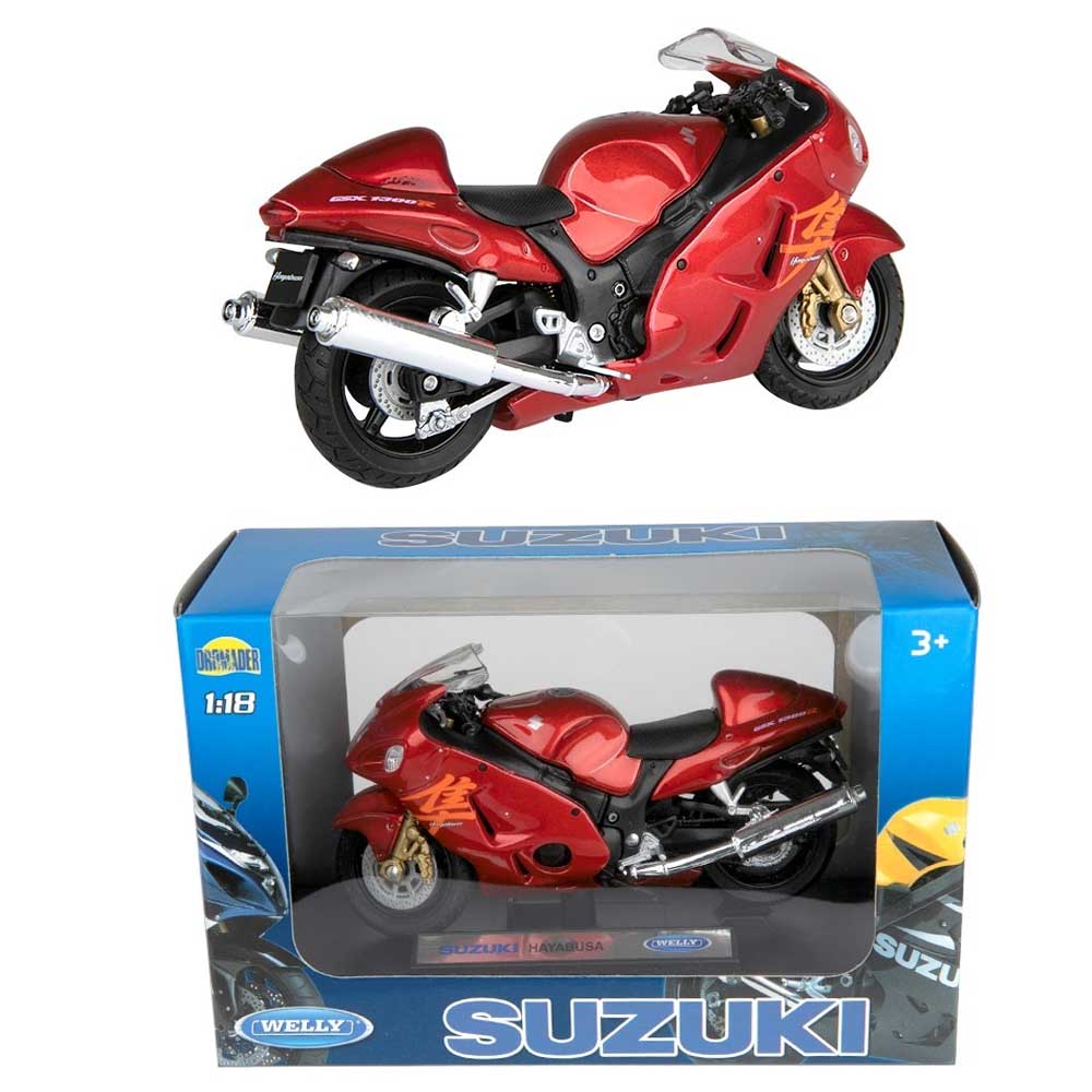 Motor modell – Suzuki Hayabusa (1:18, piros)