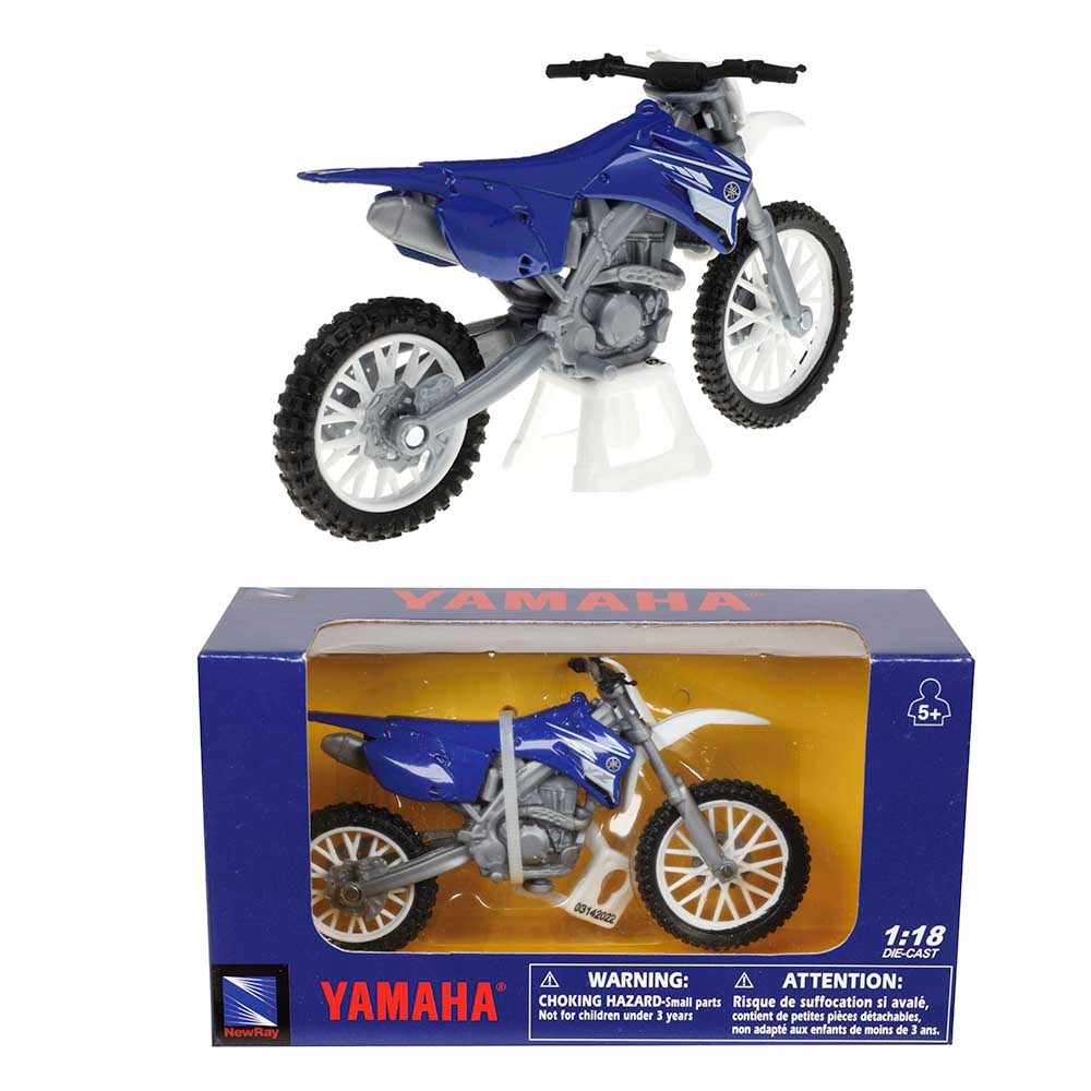Motor modell – Yamaha YZ 450F (1:18, kék)