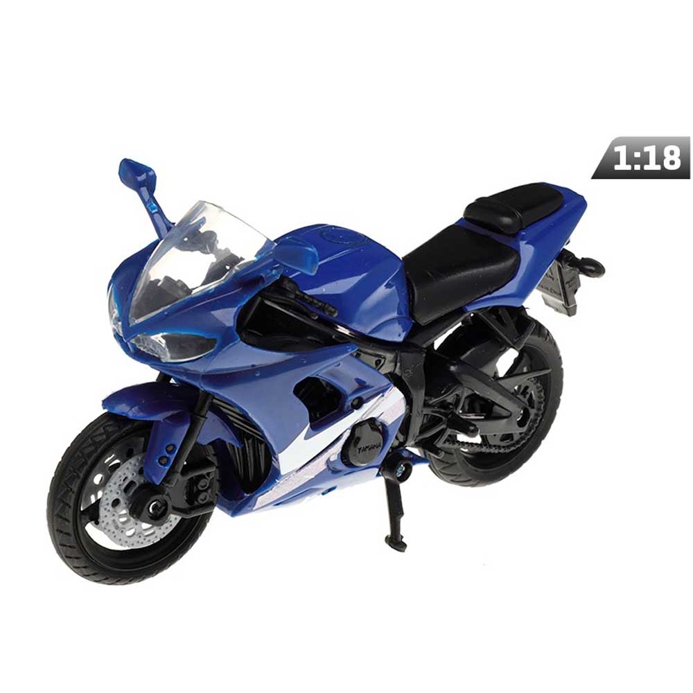 Motor modell – Yamaha YZF-R6 (1:18, kék)