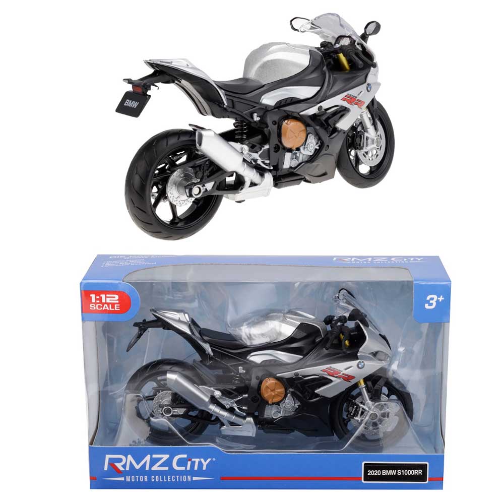 Motor modell – BMW S1000RR 2020 (1:12, ezüst)