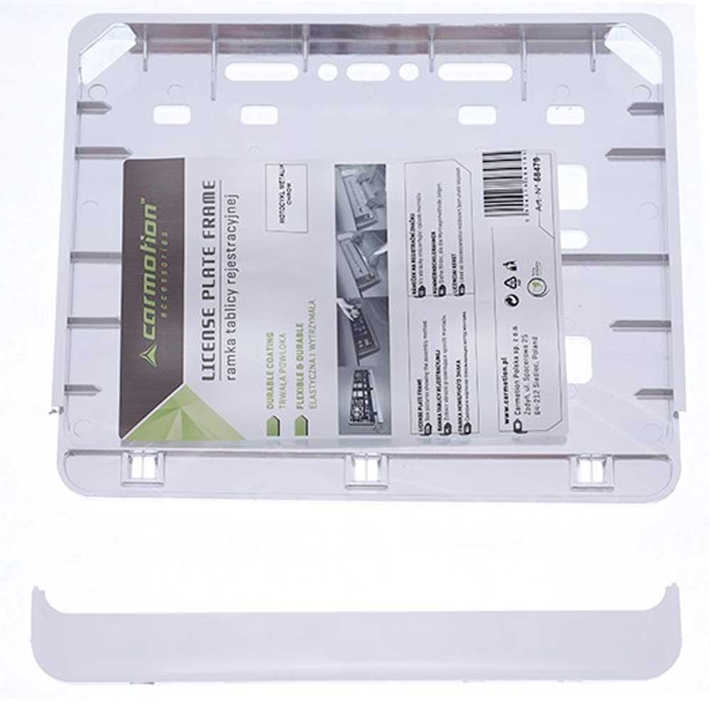 Motorkerékpár rendszámtábla keret, krómozott