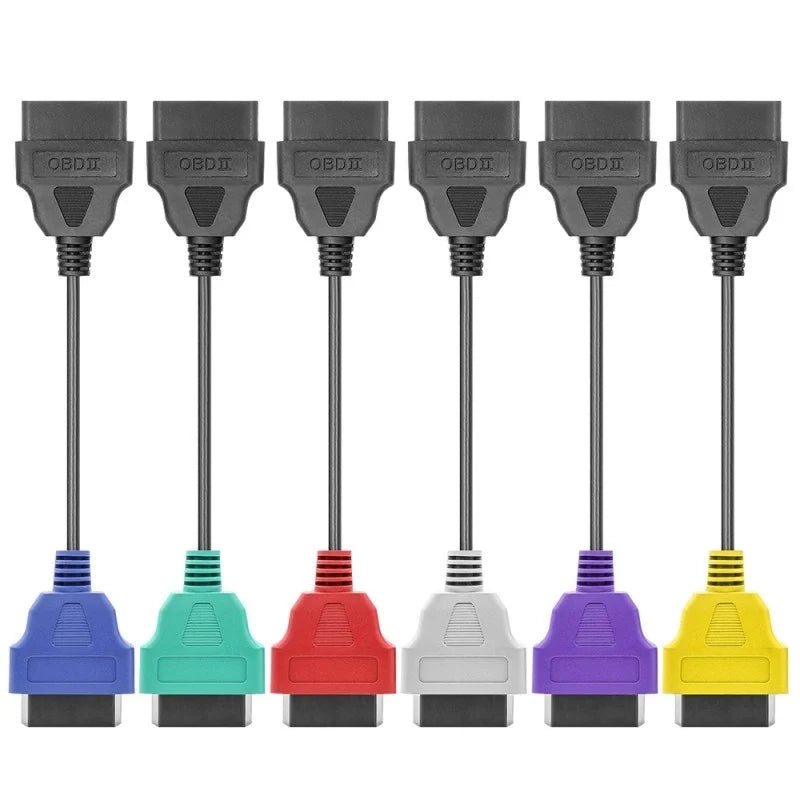 6 darabos OBD2 adapterkábel-készlet MultiEcuScan diagnosztikához