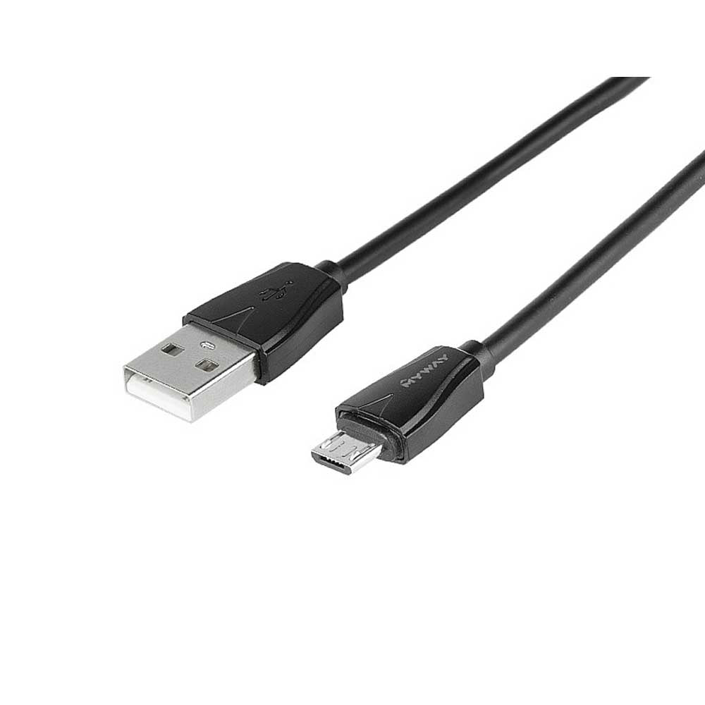 MYWAY gyors töltési móddal rendelkező autós töltő, 100 cm hosszú USB kábellel