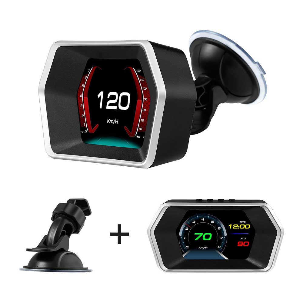 P17 OBD2+GPS diagnosztikai eszköz kijelzővel