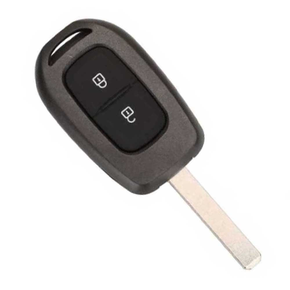 Fekete színű, 2 gombos Renault kulcsház.