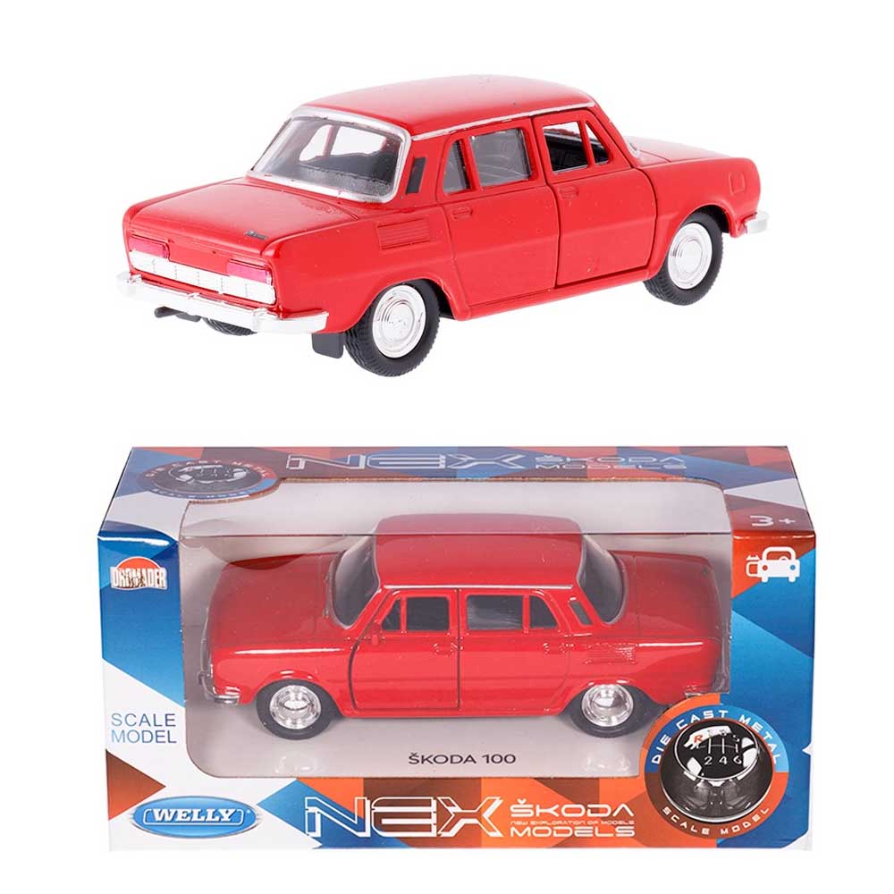 Skoda 100 modellautó 1:34 - piros