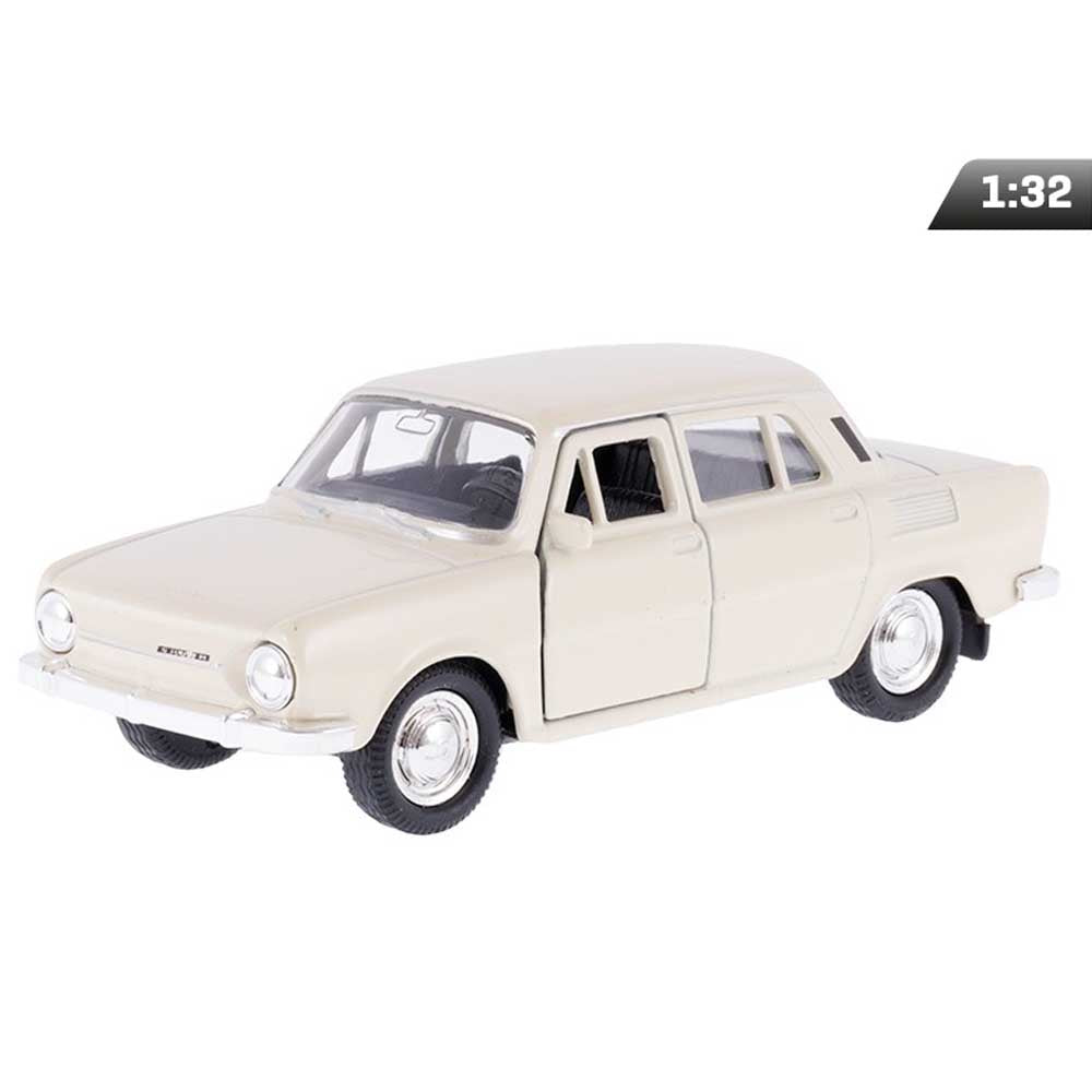 Skoda 100 modellautó 1:32 - krémszínű