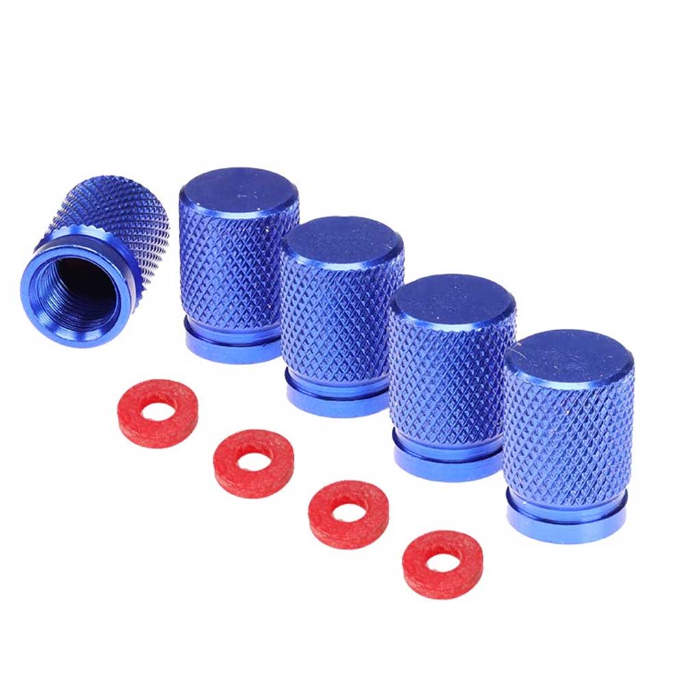 Alumínium szelepsapka, 5 db, kék