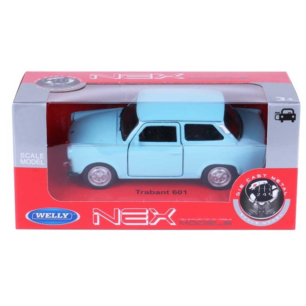 1:34-es modell, PRL Trabant 601, világoskék (A884T601JN)