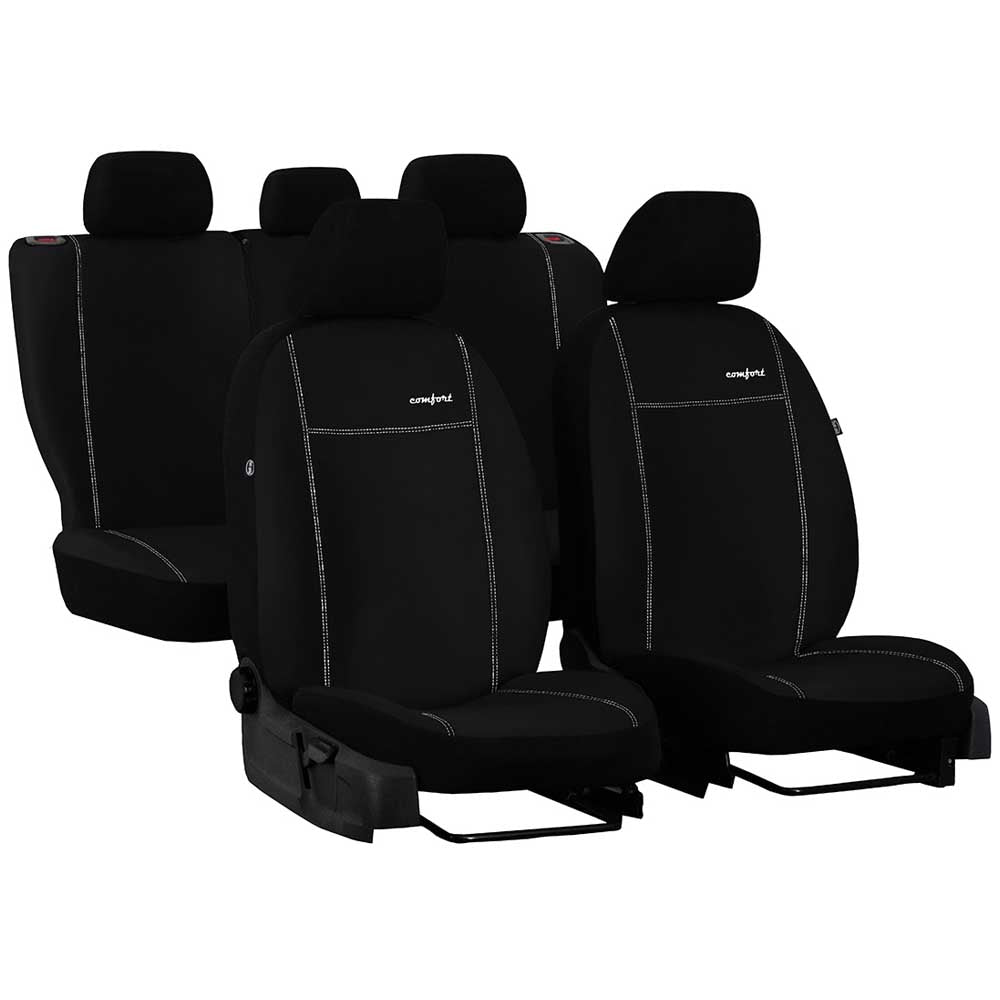 Comfort Univerzális üléshuzat alcantara anyagból fekete színben