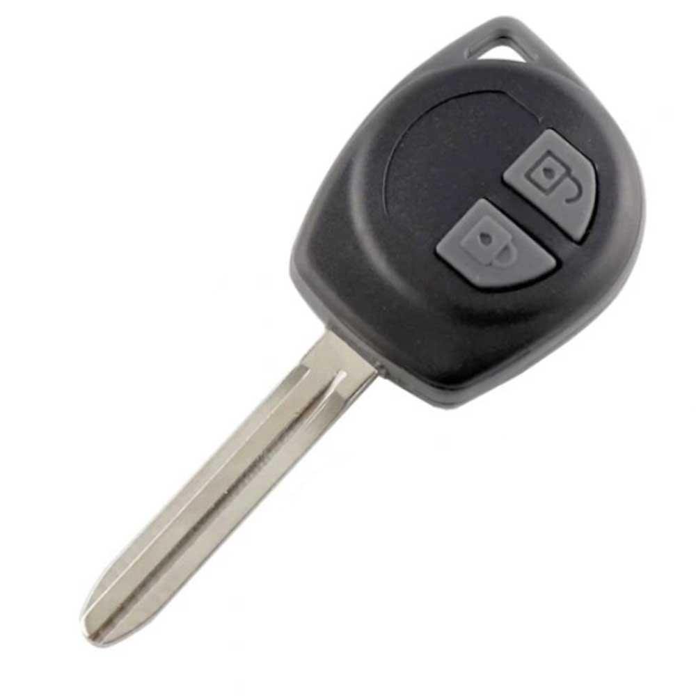 Fekete, szürke színű 2 gombos Suzuki kulcs