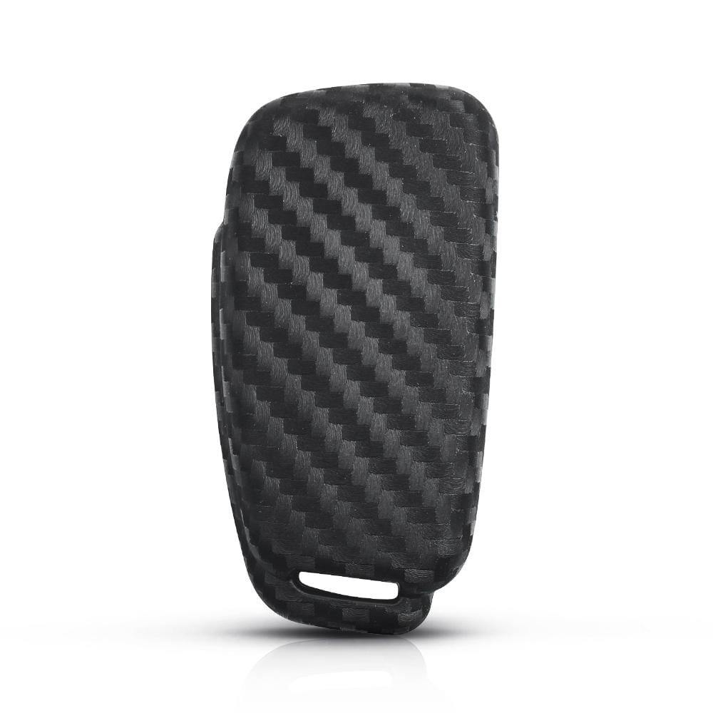 Audi 3 gombos prémium carbon mintás szilikon tok 