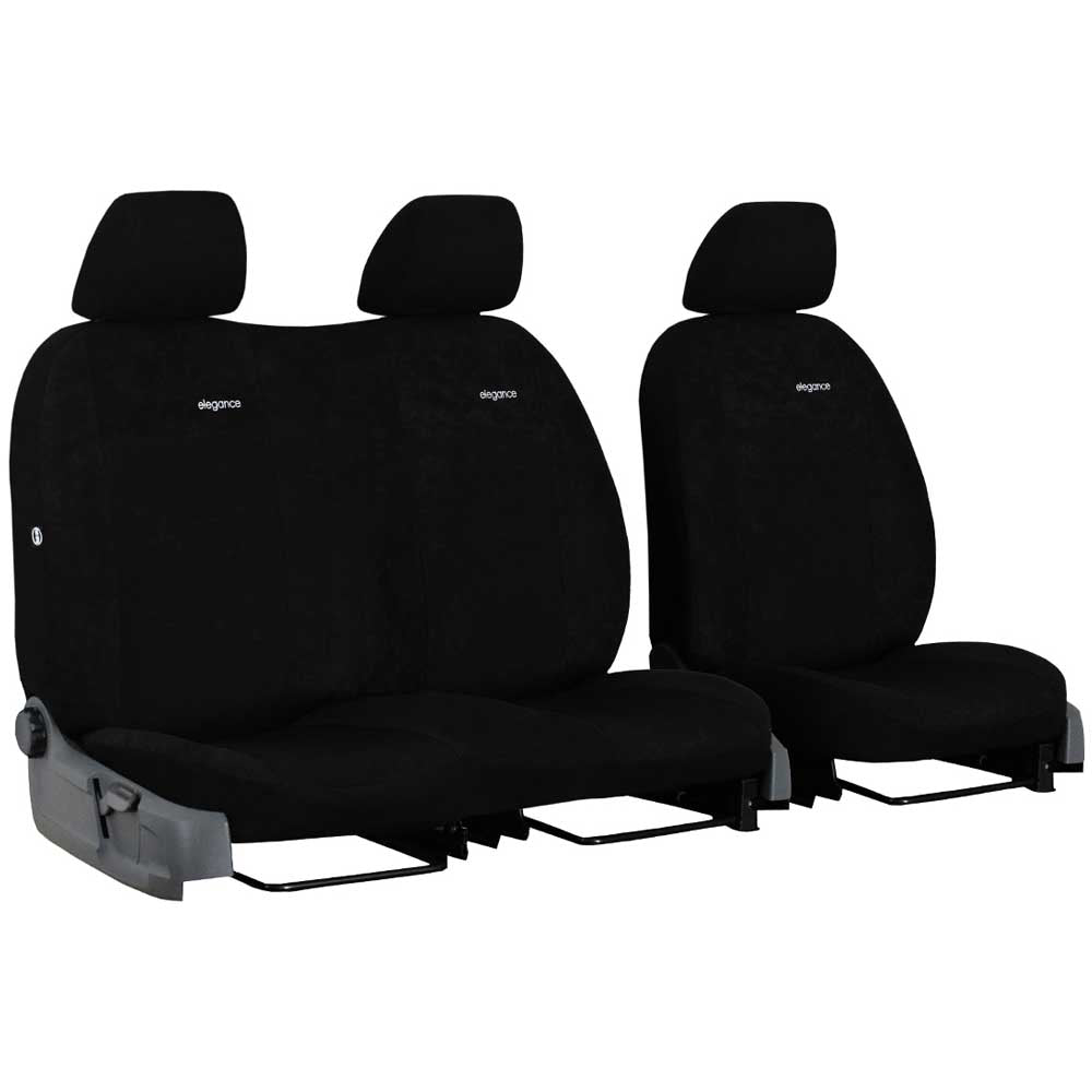 Citroen Jumper II (3 személyes) üléshuzat Elegance 2007- fekete színben