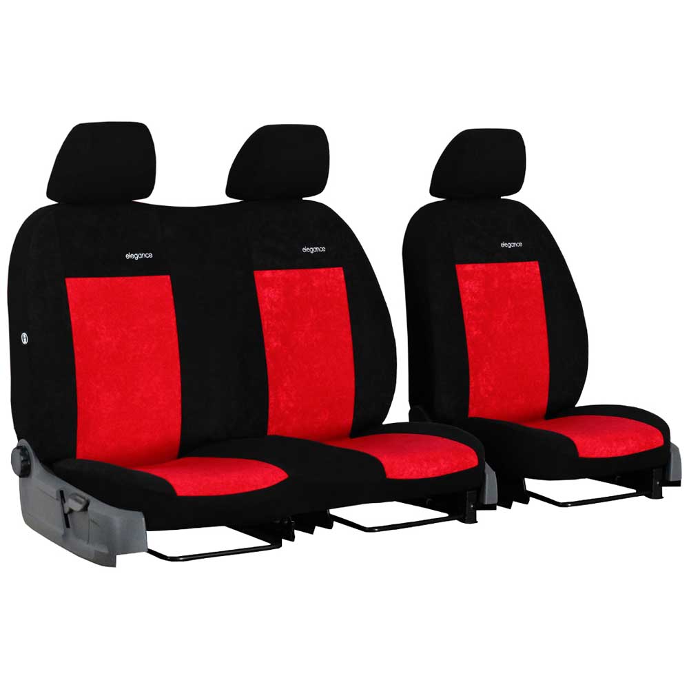 Citroen Berlingo II (3 személyes) üléshuzat Elegance 2008-2018 piros színben
