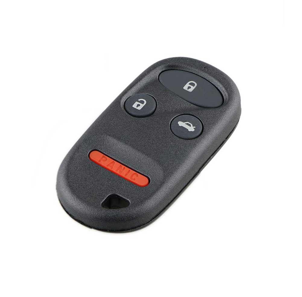Fekete színű, 4 gombos Honda távirányítós kulcs, kulcsház.