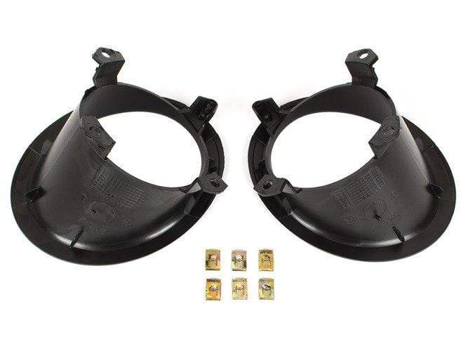 Okvir svjetla za maglu za Peugeot Partner II 02-08 crni, set J+B 