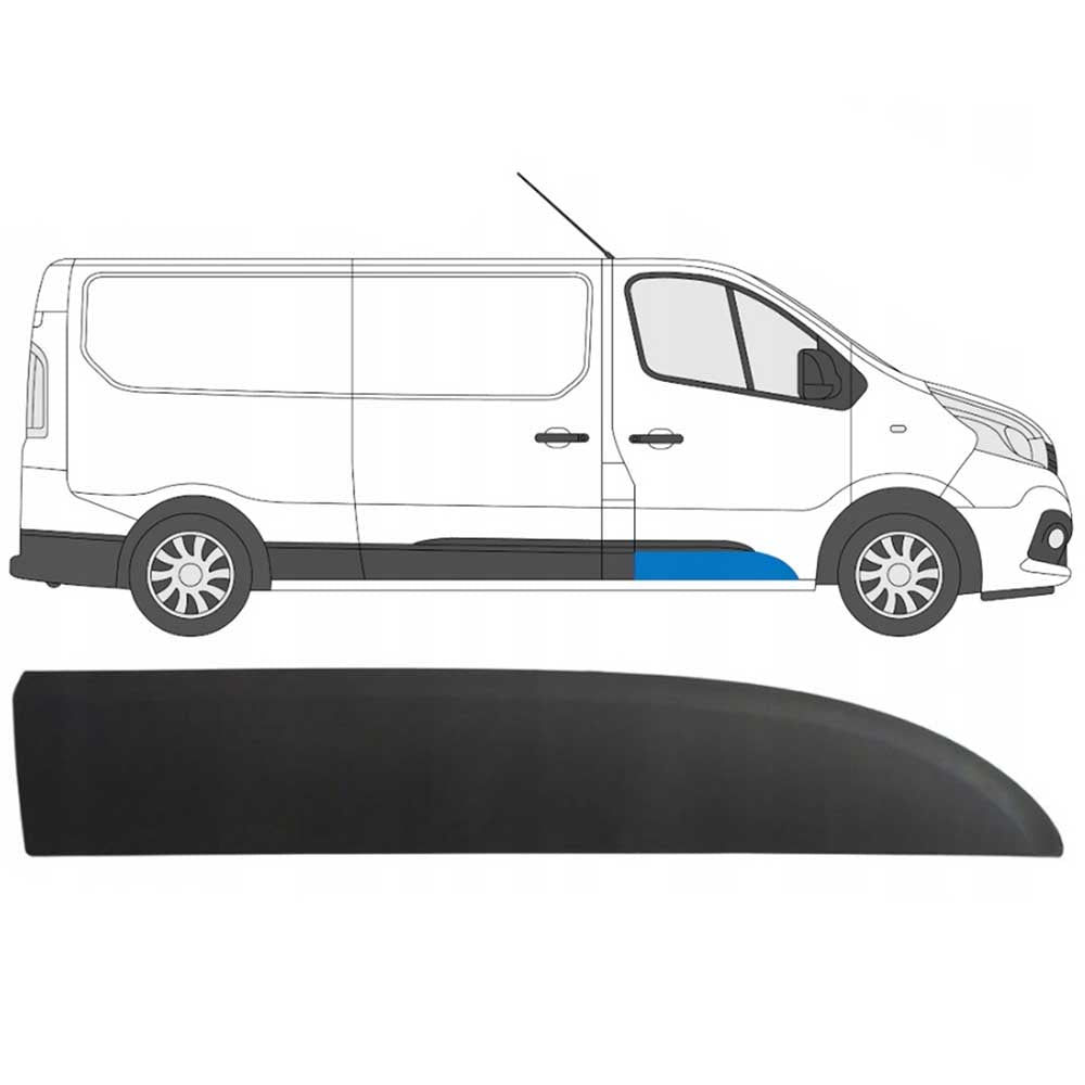 Nissan NV300 jobb első ajtó díszléc 2016-