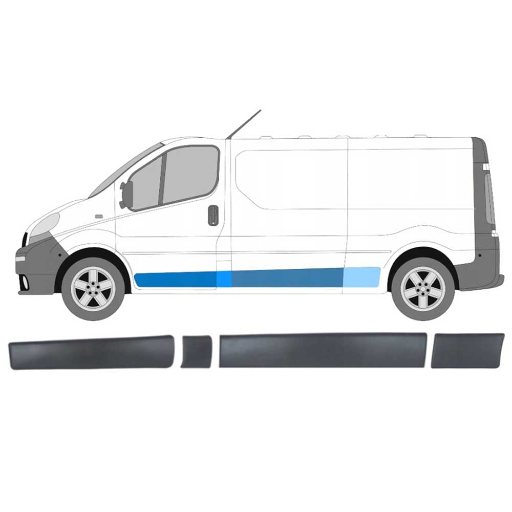 Nissan Primastar bal oldali díszléc szett 2001-2013