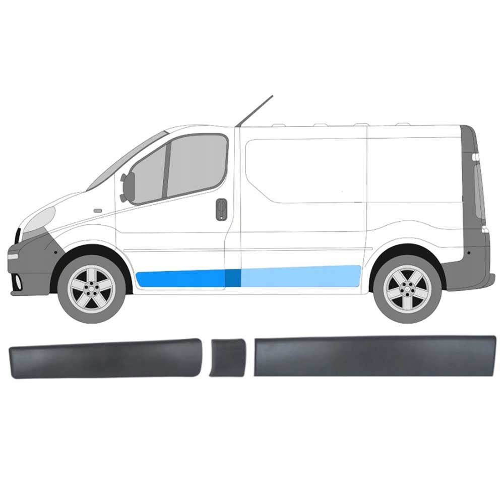 Opel Vivaro bal oldali díszléc szett 2001-2013