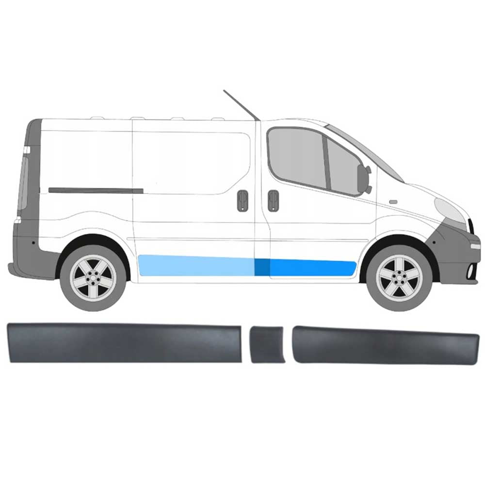 Opel Vivaro jobb oldali díszléc szett 2001-2013