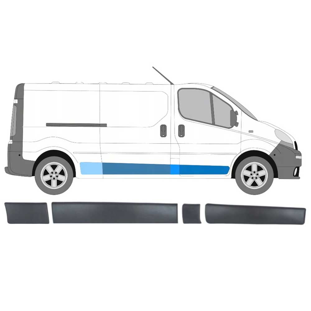 Renault Trafic II jobb oldali díszléc szett 2001-2013