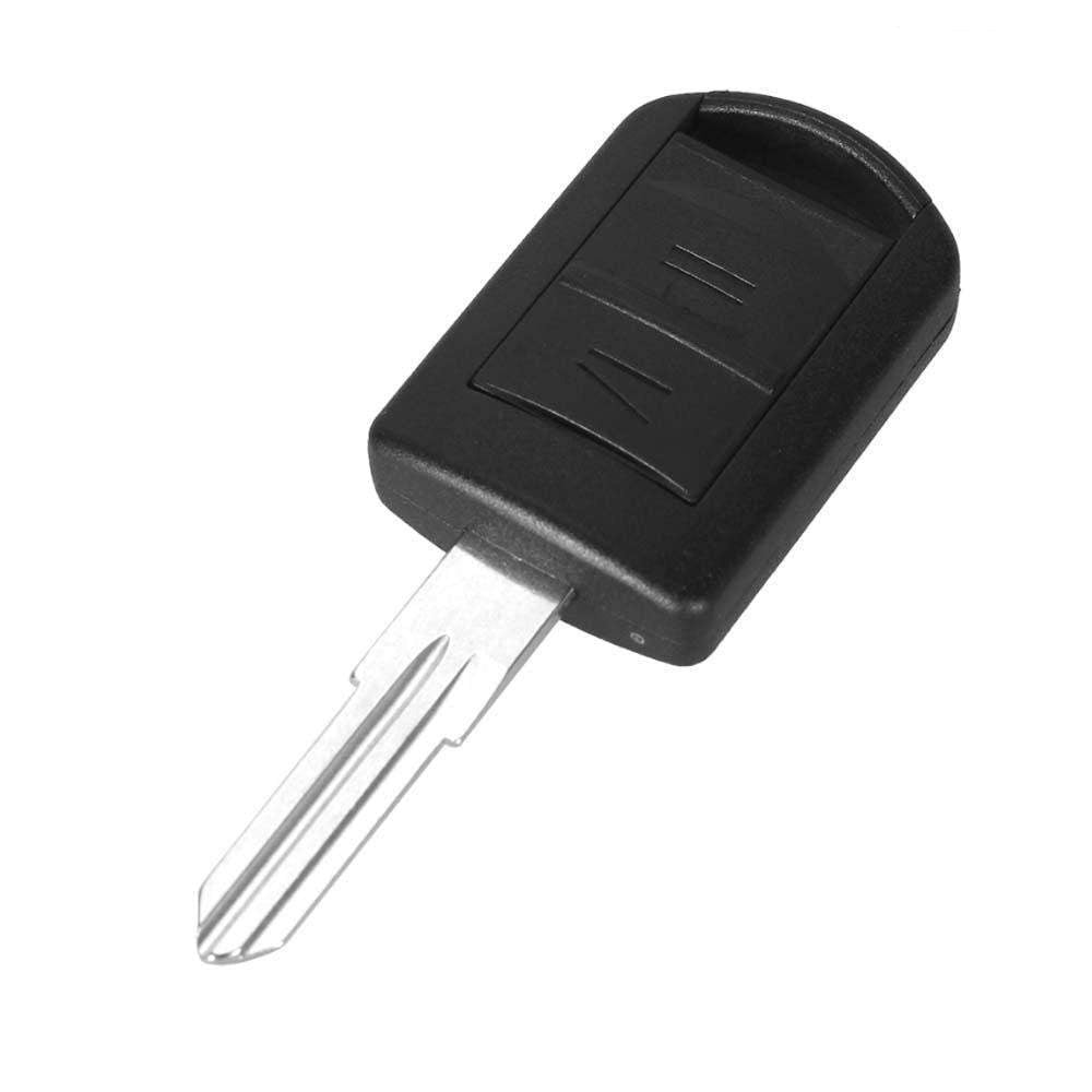 Fekete színű, 2 gombos Opel kulcs.